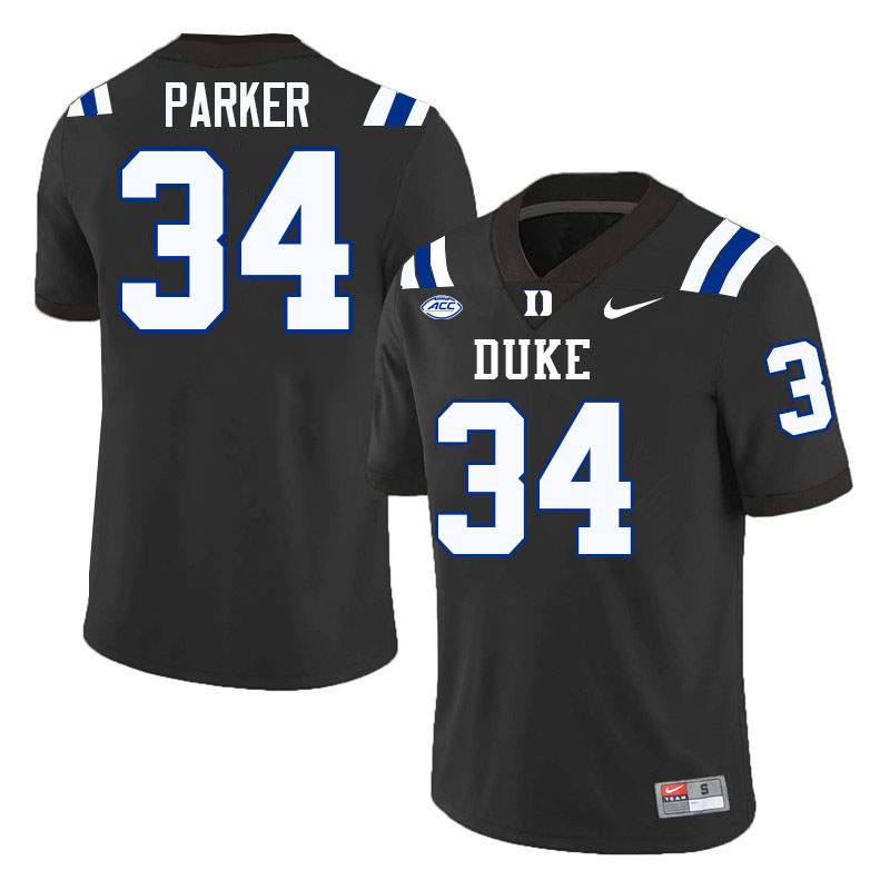 Ace Parker Duke Jersey,Duke Blue Devils #34 Ace Parker Jersey Youth College-Black